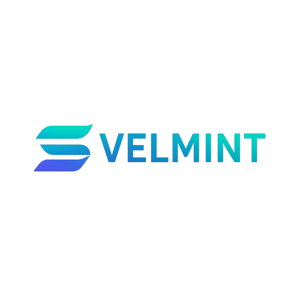 Velmint Logo: No-Code, Secure SPL Token Creation on Solana